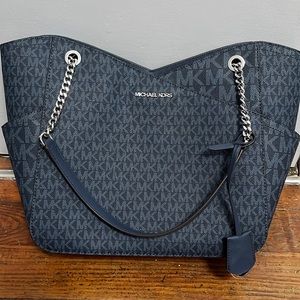 Michael Kors Jet Set Large Tote-Admiral